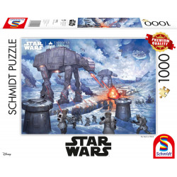 Schmidt Spiele 59952 Puzzle Thomas Kinkade Lucas Film Star Wars The Battle of Hoth 1.000 Teile