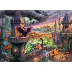 Puzzle 1000  Teile  Kinkade Disney Maleficen