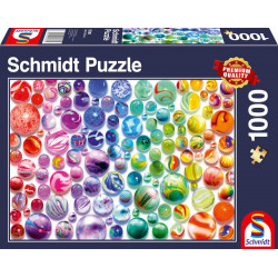 Schmidt Spiele 57381 Regenbogen Murmeln, Puzzle 1.000 Teile