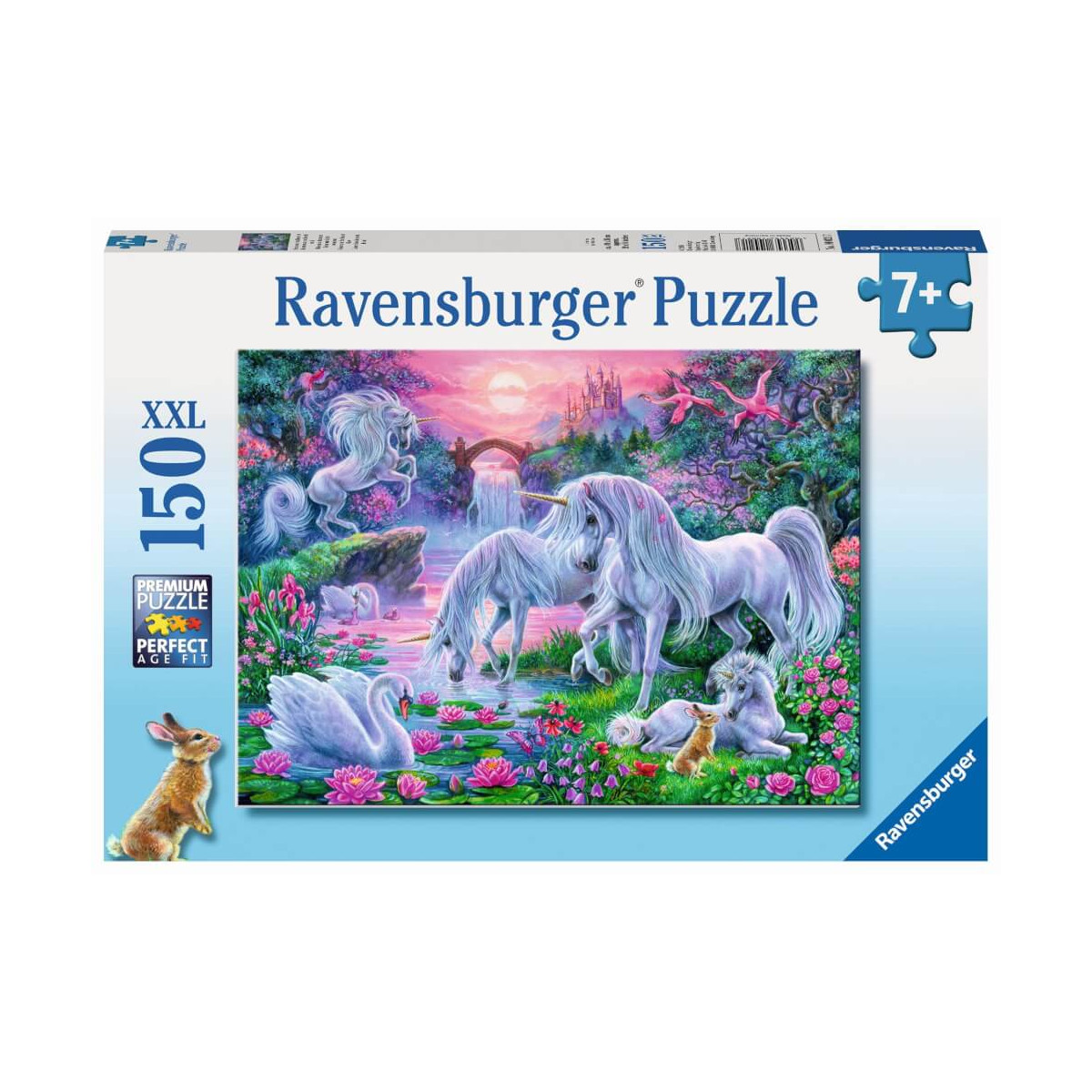 Ravensburger Kinderpuzzle   10021 Einhörner im Abendrot   Fantasy Puzzle für Kinder ab 7 Jahren, mit