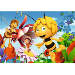 Ravensburger Kinderpuzzle   07594 Biene Maja auf der Blumenwiese   Puzzle für Kinder ab 3 Jahren, Bi