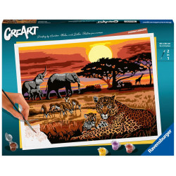 Ravensburger Malen nach Zahlen 23548 – Savannah Landscapes – ab 14 Jahren