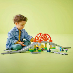 LEGO® DUPLO 10426 Eisenbahnbrücke und Schienen – Erweiterungsset