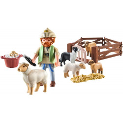 PLAYMOBIL 71444 Junger Schäfer mit Schafen