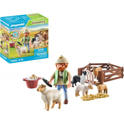 PLAYMOBIL 71444 Junger Schäfer mit Schafen