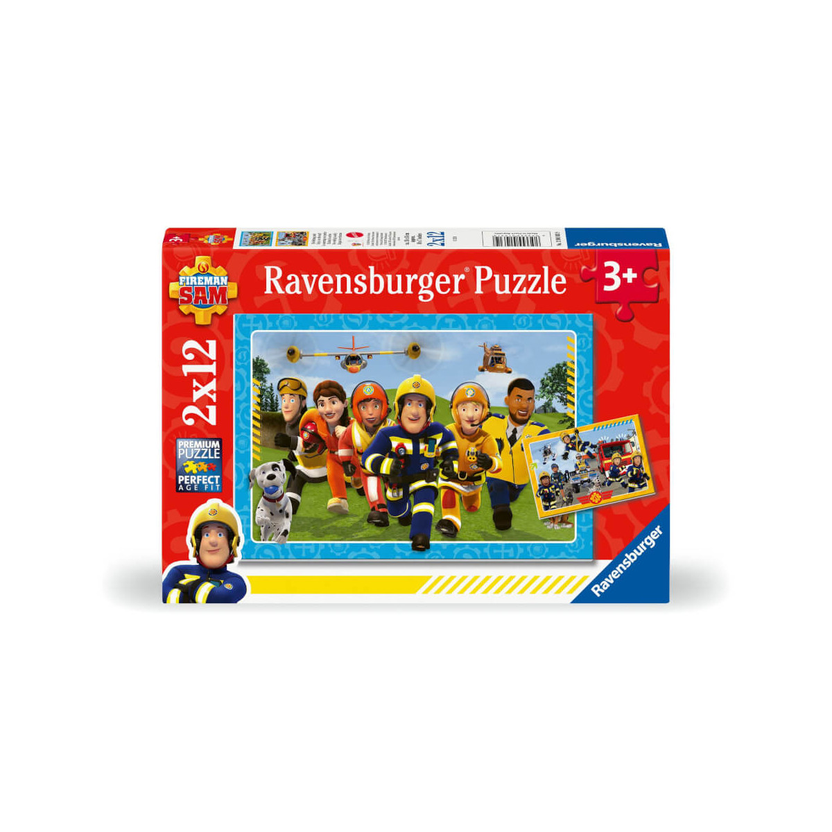 Ravensburger Kinderpuzzle 12001031   Die Rettung naht    2x12 Teile Fireman Sam Puzzle für Kinder ab