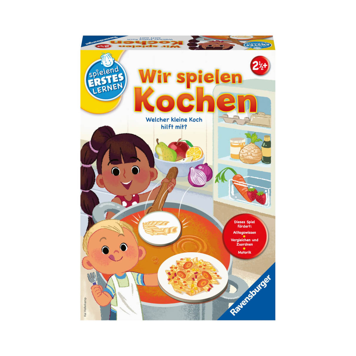 Ravensburger 24734   Wir spielen Kochen   Lernspiel für Kinder ab 2,5 Jahren, Spielend Erstes Lernen