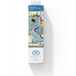 DIAMOND DOTZ® Original Diamond Painting Set Drache ''Dragon Skate'' 23 x 25 cm, 3.272 Diamant Mosaik