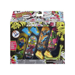 Von Tony Hawk inspiriertes Hot Wheels Skate Neon Bones Fingerboard und abnehmbare Skateboard Schuhe