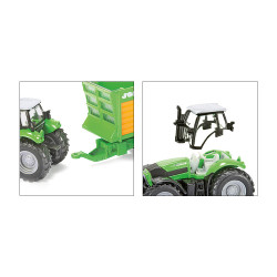 SIKU 1848 DEUTZ-FAHR mit Joskin Anhängerset