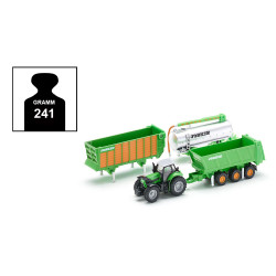SIKU 1848 DEUTZ-FAHR mit Joskin Anhängerset