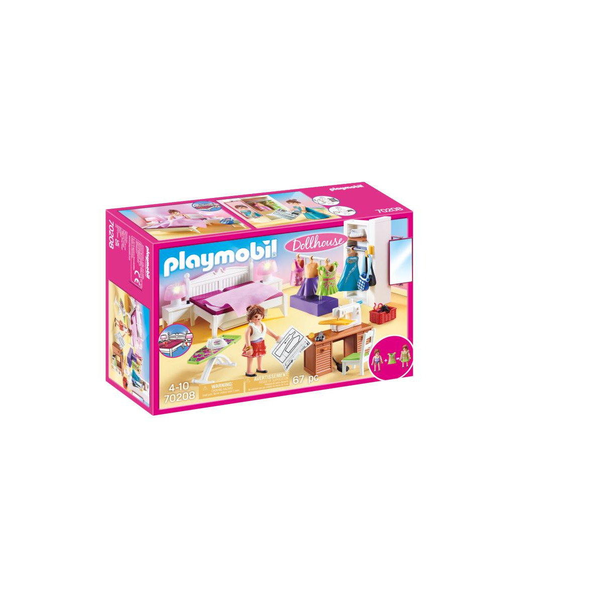 PLAYMOBIL 70208 Schlafzimmer mit Nähecke