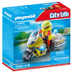PLAYMOBIL 71205 Notarzt Motorrad mit Blinklicht