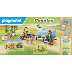 PLAYMOBIL 71442 Traktor mit Anhänger und Wassertank