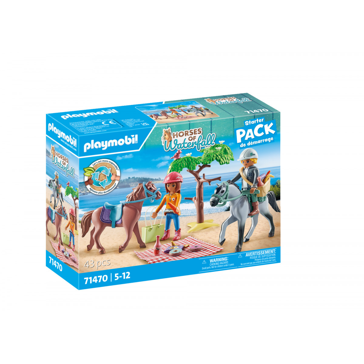 PLAYMOBIL 71470 Reitausflug an den Strand mit Amelia und Ben