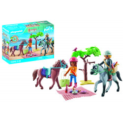 PLAYMOBIL 71470 Reitausflug an den Strand mit Amelia und Ben