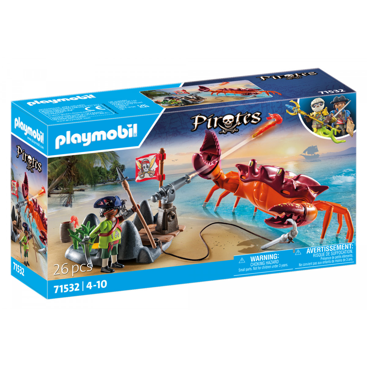 PLAYMOBIL 71532 Kampf gegen die Riesenkrabbe