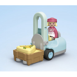 PLAYMOBIL 71691 Junior: Bio Marktstand & Gabelstapler