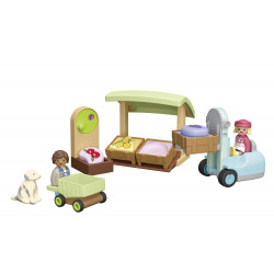 PLAYMOBIL 71691 Junior: Bio Marktstand & Gabelstapler