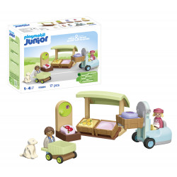 PLAYMOBIL 71691 Junior: Bio Marktstand & Gabelstapler