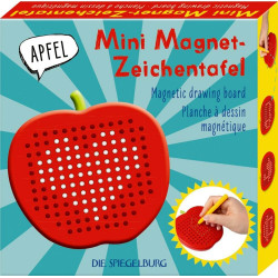 Mini Magnet Zeichentafel Apfel   Bunte Geschenke