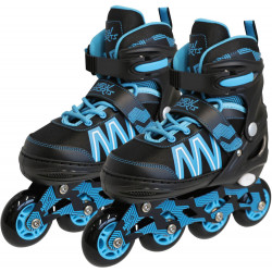 New Sports Inliner schwarz blau ABEC 7, Größe 35 38