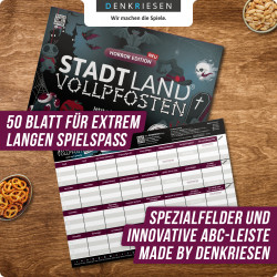 STADT LAND VOLLPFOSTEN®   HORROR EDITION   Jetzt wird’s gruselig.   A4