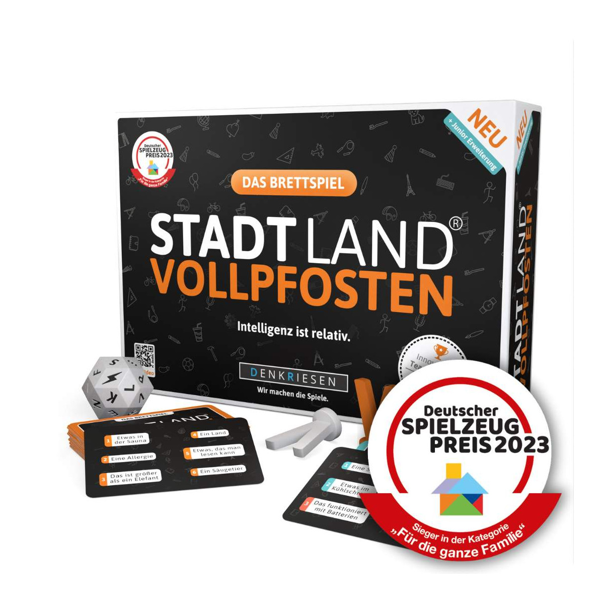 DENKRIESEN   STADT LAND VOLLPFOSTEN® Brettspiel   Junior Erweiterung