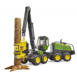 Bruder 2135 John Deere 1270G Harvester mit 1 Baumstamm