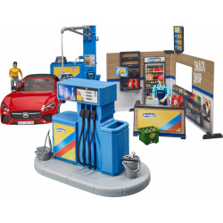 Bruder 62111 bworld Tankstelle mit Waschplatz