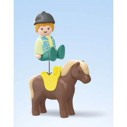 PLAYMOBIL 71656 1.2.3: Bauernhof Abenteuer mit Traktor, Anhänger und tierischen Freunden