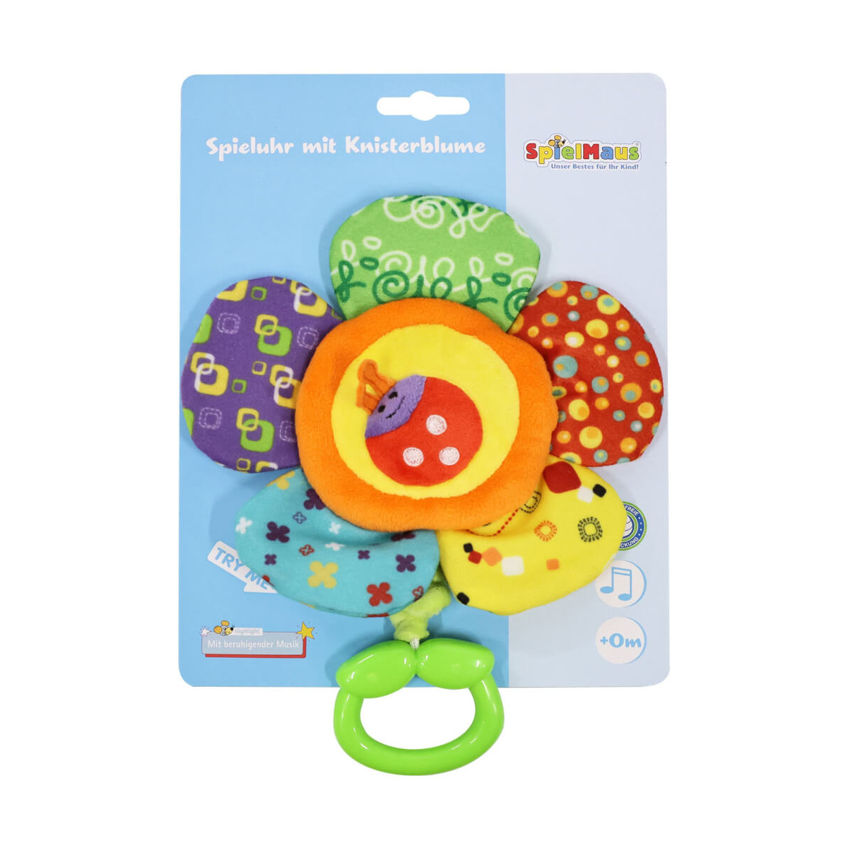 SpielMaus Spieluhr mit Knisterblumen