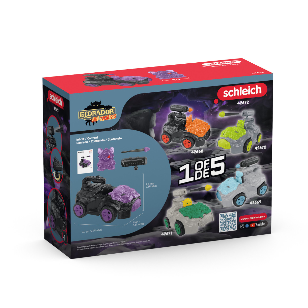 schleich®  ELDRADOR CREATURES 42672 Schatten Crashmobil mit Mini Creature