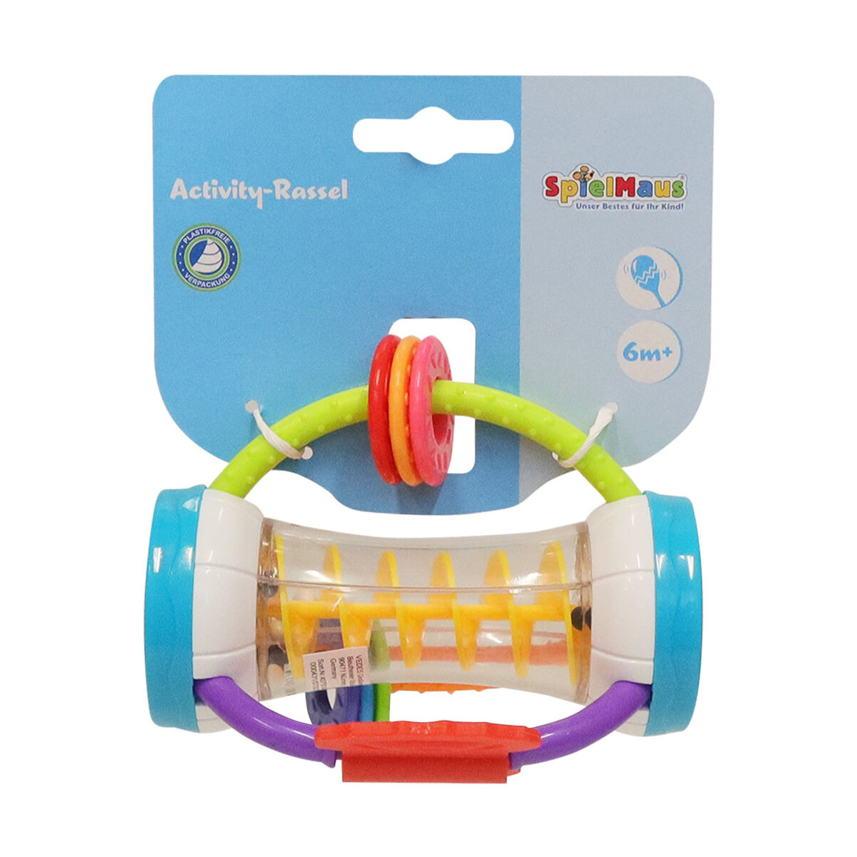 SpielMaus Baby Activity Rassel mit Spiegel