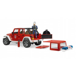 Jeep Wrangler Rubicon Unlimited Feuerwehr-Einsatzfahrzeug + Figur