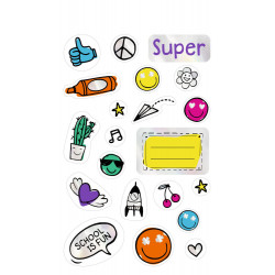 Stickerbogen: Sticker   Stickerspaß für die Schule