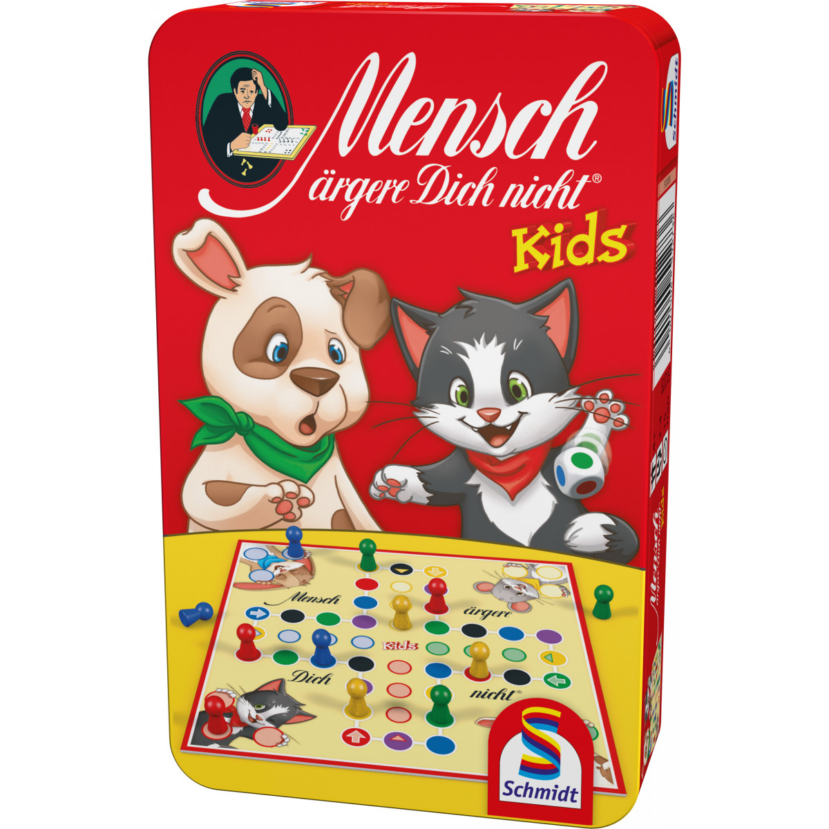 Schmidt Spiele Mensch ärgere dich nicht Kids Mitbrinspiel in der Metalldose