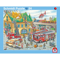 Schmidt Spiele 56810 2erSet RAPU Feuerwehr Polizei  24 Teile   40 Teile