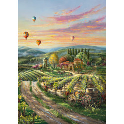 Schmidt Spiele 57366 Peaceful Valley Vineyard, Thomas Kinkade Collection Puzzle 1.000 Teile