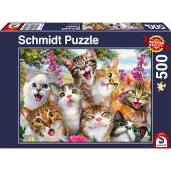 Schmidt Spiele Puzzle: Katzen Selfie 500 Teile