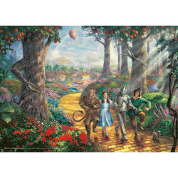 Puzzle Thomas Kinkade DC Wizard of Oz, Follow The YELLOW BRICK ROAD® 1000Teile