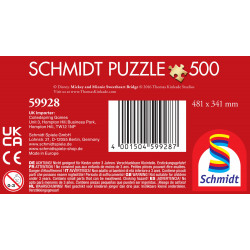 Schmidt Spiele 59928 Puzzle Thomas Kinkade Disney, Mickey & Minnie 500 Teile
