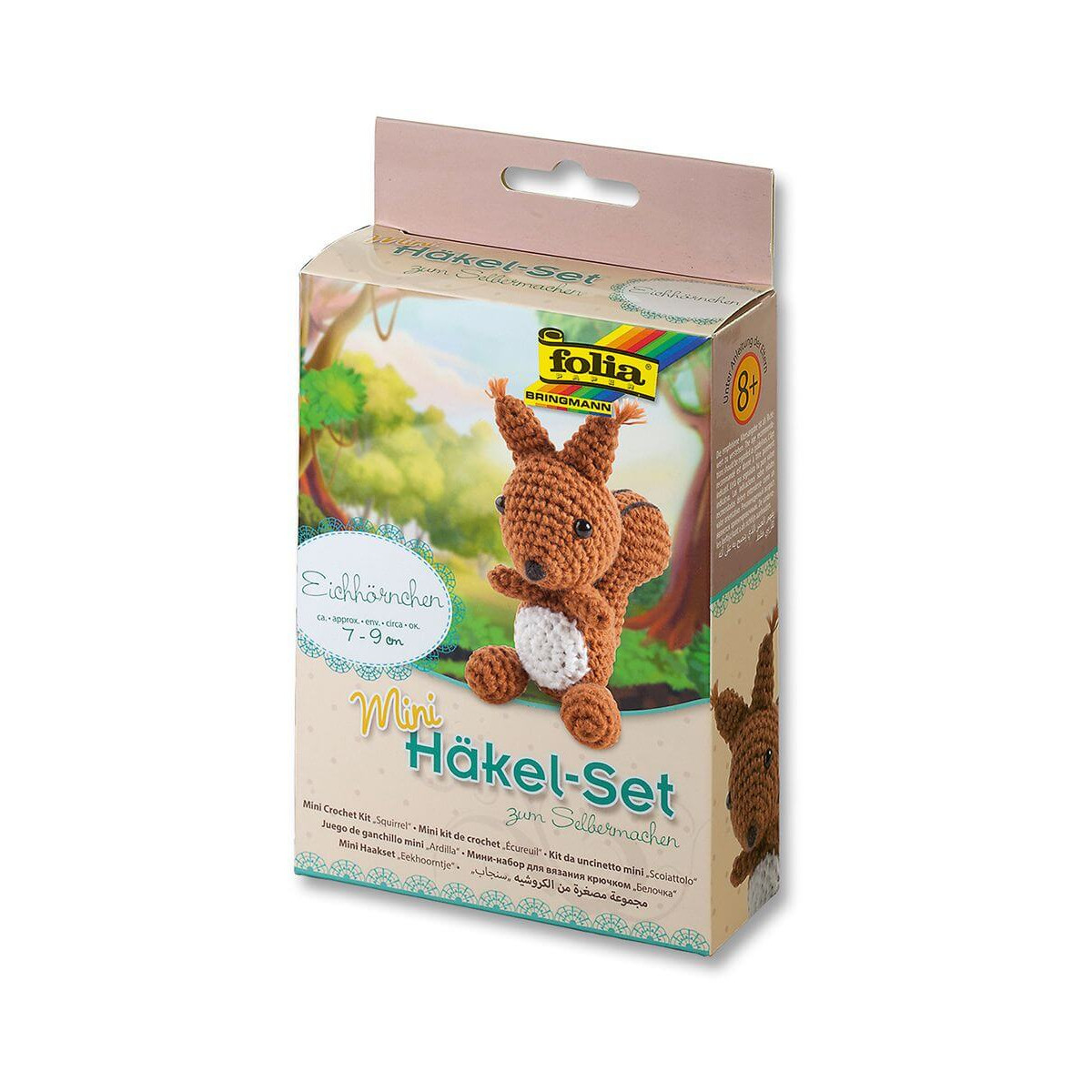 Folia   Mini Häkelset Eichhörnchen 7   9 cm