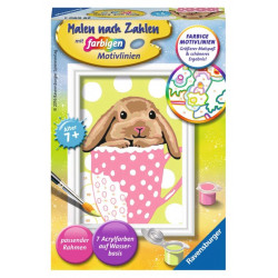 Ravenburger 29690 Malen nach Zahlen Süßes Schlappohr Malen nach Zahlen Serie F