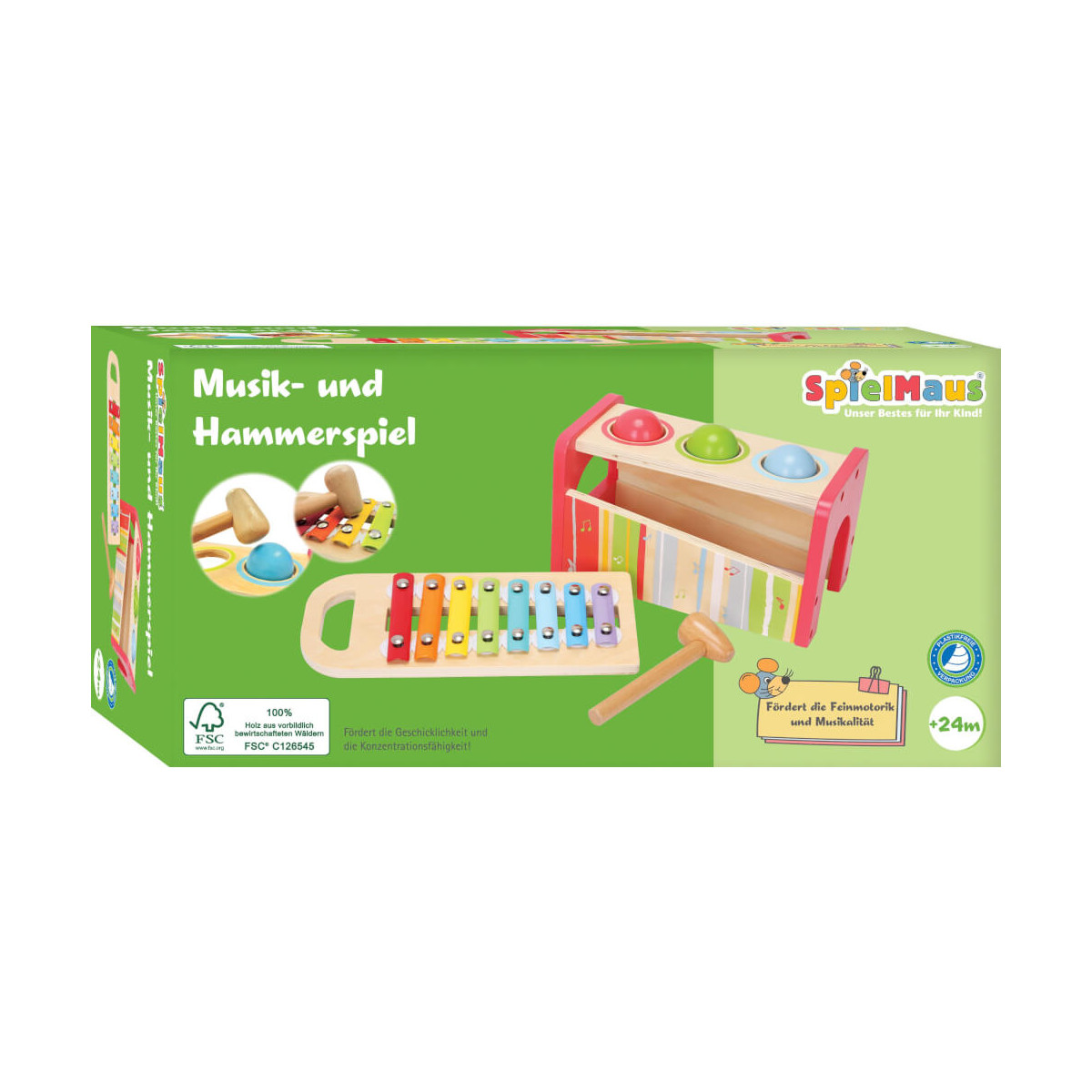 SpielMaus Holz Musik  und Hammerspiel