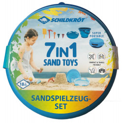 Schildkröt Funsports   7in1 Sand Toys Falteimer Set   blau