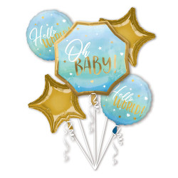 Bouquet Blue Baby Boy Foli