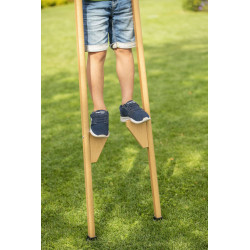 Outdoor active Stelzen aus Holz, Länge 150 cm, verstellbar
