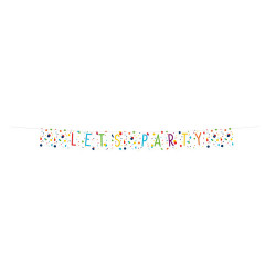 Wimpelkette Confetti Birthday