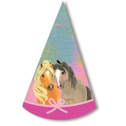 8 Pretty Pony Partyhütchen